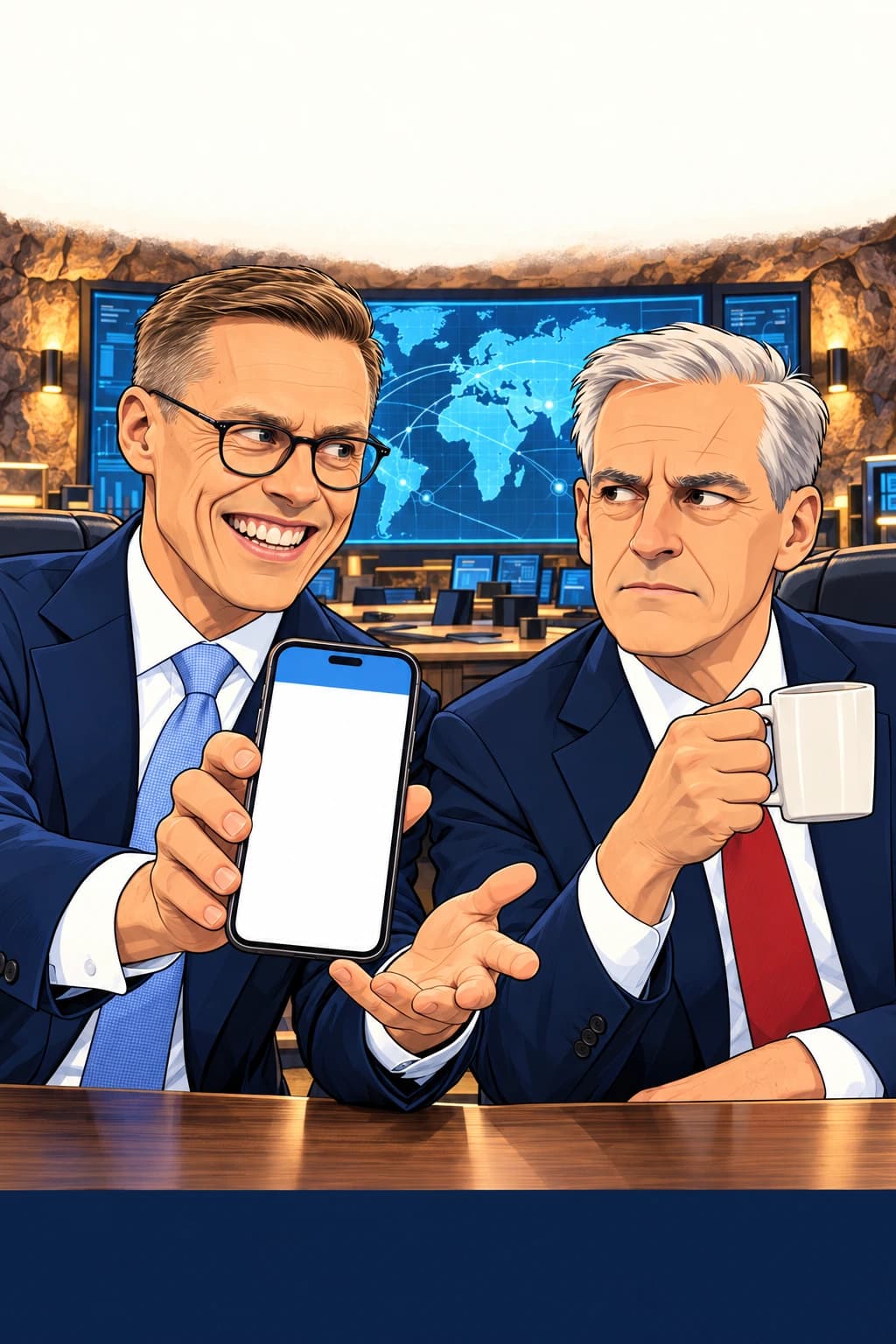 Alex and Jonas ready to get to work in their secret headquarters